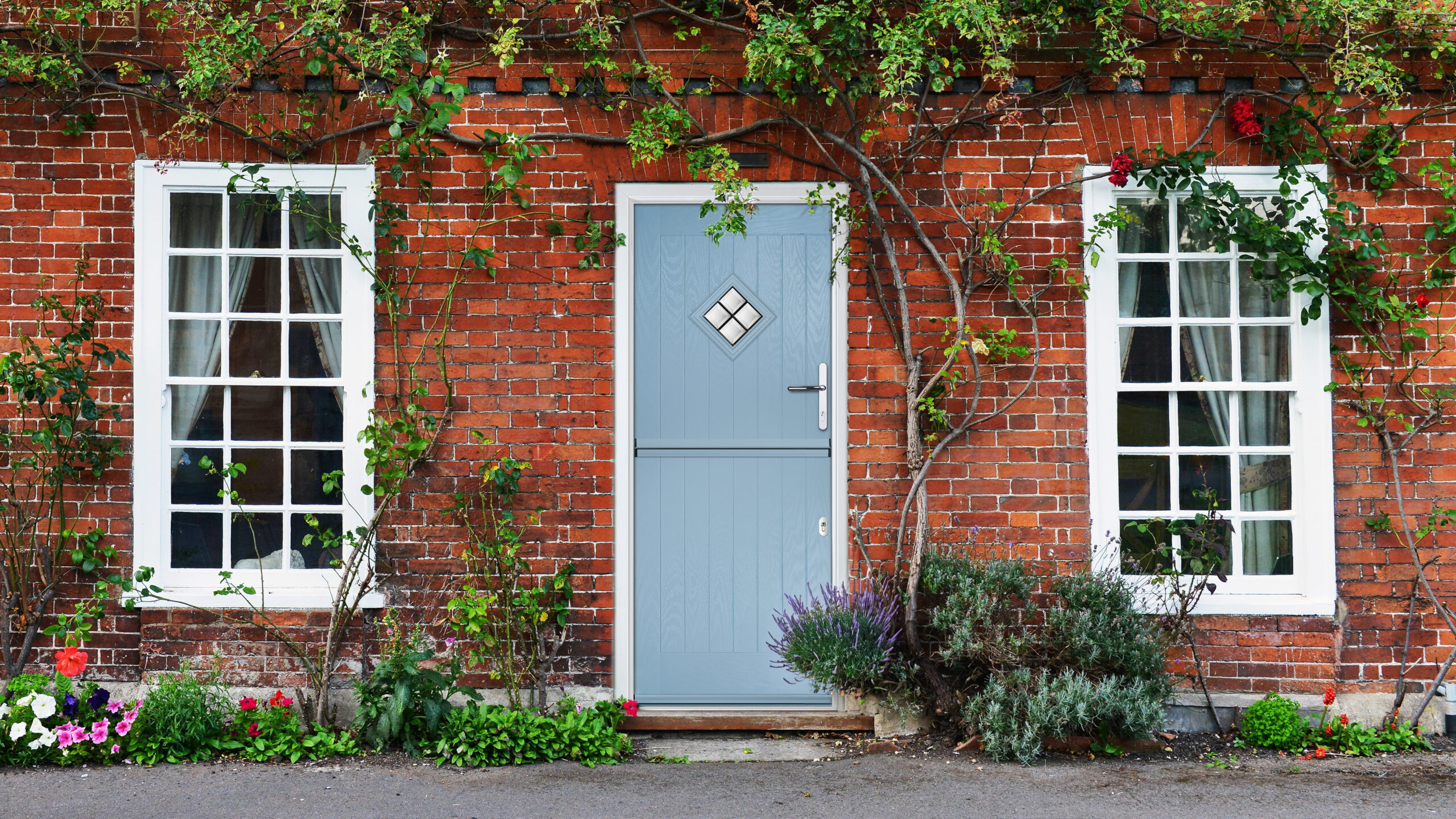 View of a Beautiful House and Front Door on a London Street